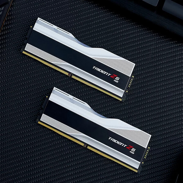 G.Skill Trident Z5 RGB 64GB (32GBx2) DDR5 6000MHz Desktop RAM (Metallic Silver)